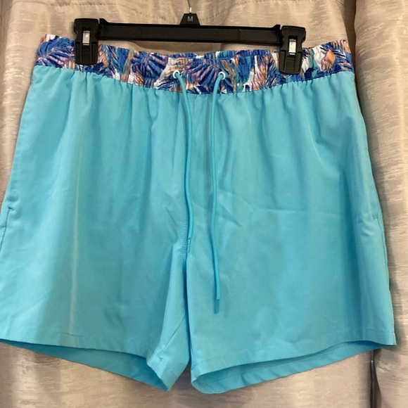 Cabana by Crown & Ivy‎ aqua swim trunks size large. - Picture 1 of 9